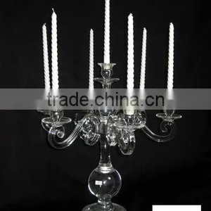 Pure Black Crystal Candelabra for Wedding Decorations (R-765 thumbnail-1