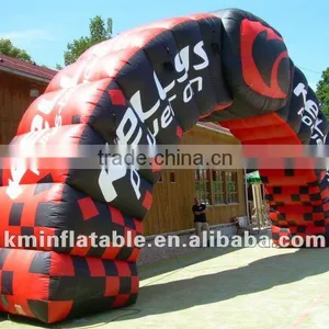 Giant Red Black Inflatable Advertising Promotional Arch thumbnail-1