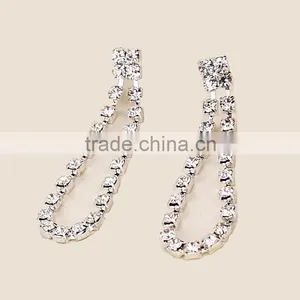 Fashion Elegant Bride Jewelry Wedding Tiara Necklace Earrings Set thumbnail-5