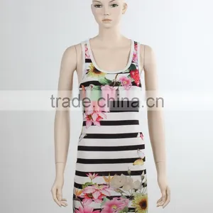 F5S15246 Fitness Printed Tank Tops for Women Manufacturer thumbnail-1