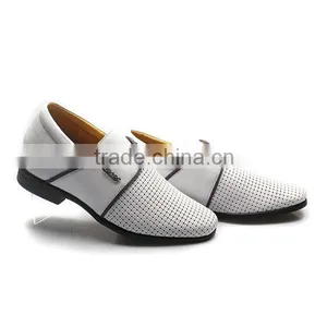 White Height Increasing Leather Sandals for Men thumbnail-6