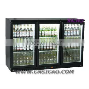 Supermarket Beverage Display Fridge With Three Sliding Glass Door 108L ~ 330L thumbnail-1