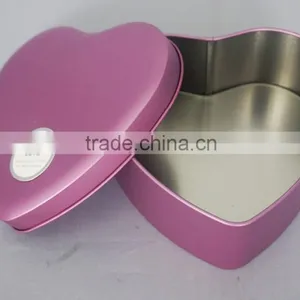 Heart Tin Can Candy Chocolate Grade Customized thumbnail-2