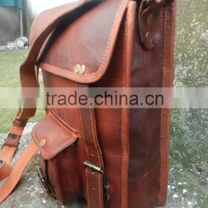 Genuine Leather Moroccan Indian Leather Messenger Bag thumbnail-2