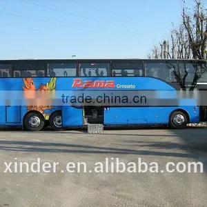 350KG CE Quality EWR Electric Portable Wheelchair Ramp for the Disabled and Old Used on Low Floor City Bus thumbnail-4