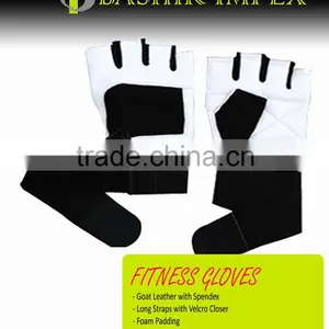 WHITE WEIGHTLIFTING GLOVES thumbnail-1