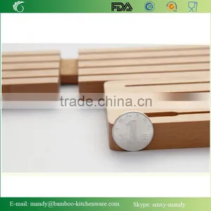 Simple Bamboo Knife Block With Collapsible Design thumbnail-5