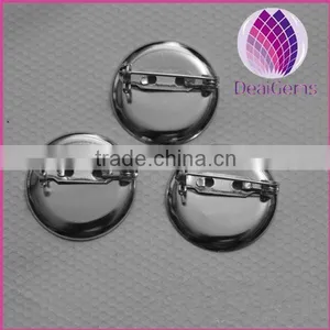 Wholesale Copper/iron Round Back Brooch thumbnail-1