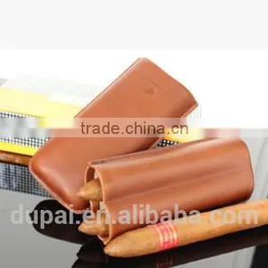 Pure Brown Leather Cigar Case for 2 Cigars thumbnail-1