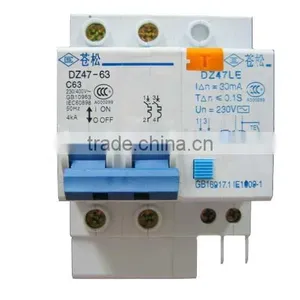 MCB DZ47LE-63 2P LEAKAGE MINI CIRCUIT BREAKER thumbnail-1