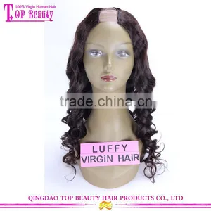 Ali Trade Assurance Paypal Accepted Factory Price Tangle Free Professional Indian Remy Hair U Part Wig thumbnail-1