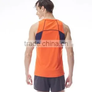 Mens Stringer Sport Vest Wholesale Muscle Tee Compression Tank Top Printed Gym Wear Sublimation 100% Polyester Grey Tank Top thumbnail-2