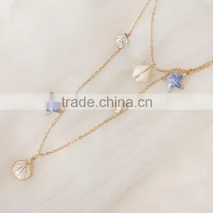 MYLOVE Long Chain Necklace for Women Sea Shell Beach Jewelry MLSC45 thumbnail-1