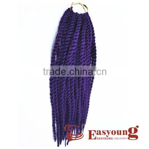 20"Long Twisted Dread Locks Braided Synthetic Hair Braided Wig thumbnail-1