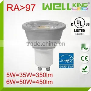 Energy Star UL CRI 90 Dimmable 5W 6W MR16 gu 10 Led Cob.spotlight. thumbnail-1