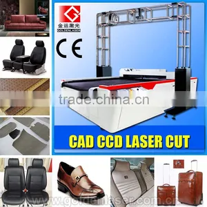 Genuine Leather Laser Cutter With CCD Camera Auto Recognition System thumbnail-1