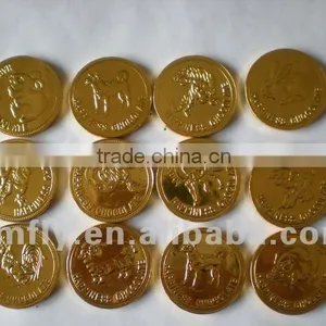 Foil Gold Coin Chocolate Compressed Candy thumbnail-1