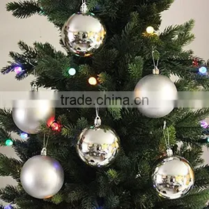 Wholesale Hatterproof Silver Red Christmas Ball Ornament Decorations/Christmas Tree Ball Ornaments thumbnail-2