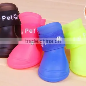 2015 New Type Jelly Rain Noble Pet Shoe Socks for Cats and Dogs thumbnail-1
