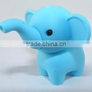 Lovely Rubber 3D Eraser Elephants Shaped Erasers thumbnail-1