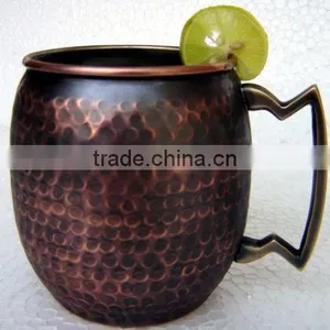 MANUFACTURER OF HAMMERED Lacquered Zaranoff COPPER MUGS thumbnail-1