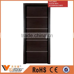 Veneer Wooden Flush Door Price PVC /MDF Wood Door in China thumbnail-1