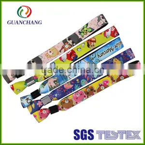 China Custom Fashion Colorful Promotional Polyester Bracelet thumbnail-1