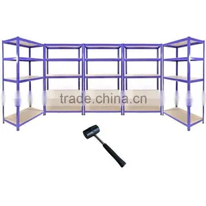 5-Shelf Industrial Steel Boltless Storage Rack thumbnail-3