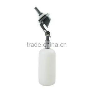 Mini Plastic Float Valve, Tank Mount, Adjustable Arm, 1.5 Gpm at 60psi 1/4" Barbed thumbnail-1