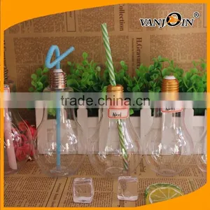 New Style Transparent PET 700ml Bulb Bottles LED Light Available thumbnail-5