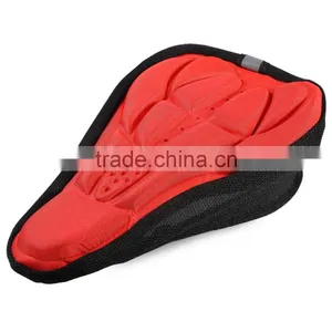 3D Breathable Bicycle Saddle Front Seat Mat Silicone Cycling Seat Cushion Bike Soft Seat Cover Bicycle Parts thumbnail-2