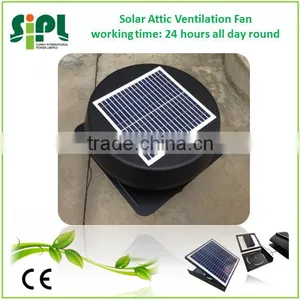 Solar Vent 12 Inch Exhaust Fan Factory Supply Solar Roof Ventilation Industrial Axial Fan thumbnail-3