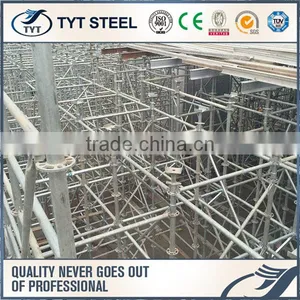 TYT Ringlock System Base Collar 48*3.5*280mm/Q235/Q345 Ring Lock System Scaffolding for Sale thumbnail-1