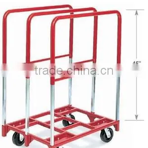 27 1/2" x 38 1/2 Vinyl Coating Red Panel Cart thumbnail-4