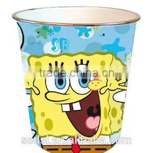 Colorful Plastic Ash Bin ,pp Waste Trash Can Indoor Cleaning Dustbin thumbnail-1