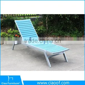 Outdoor Rattan Lounge Furniture Aluminum Sun Lounger Beach Chair thumbnail-3