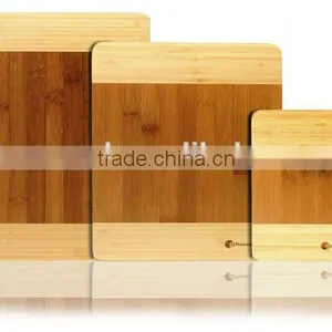 Set Of 3 Thick Strong Bamboo Cutting Board With Beautiful White Edge thumbnail-2