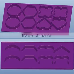 Microwave Hamburger Burger Presser Chocolate Mold Heart Round Hexagon Clover Style Customizable thumbnail-3