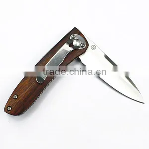 Wooden Camping Folding Fruit Knife With Wooden Handle thumbnail-2