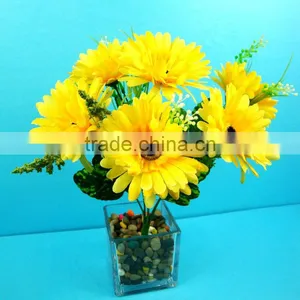 Artificial Mum Flower 6-head Mini Mum Flower thumbnail-1