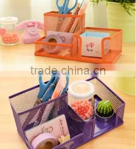 Hangzhou Supplier High Quality Metal Mesh Office Stationery Desk Organizer thumbnail-1