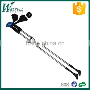 Nordic Walker Poles, 2 Sections, Internal Lock, EVA Handle With Glove, Aluminum Shaft, SZ17013 thumbnail-1