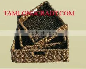 WATER HYACINTH BASKET/ TRAY TCC-BK24 thumbnail-1
