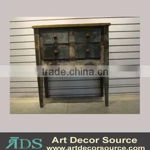 Vintage Decorative Wooden Table With Drawers thumbnail-1