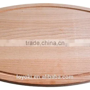 Natural Wood Cutting and Chopping Board Large With Groove 15 x 11 Inches,3/4 Inch Thick, Carving Board Topside Has Drip Groove thumbnail-3