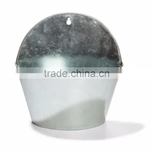 Decorative Hanging Flower Planters Galvanized Iron Planters Garden Metal Flower Pots thumbnail-1
