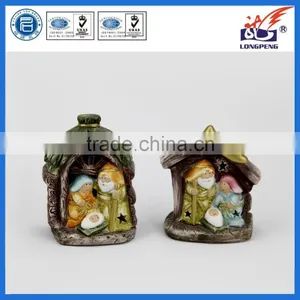 Hot Sale Holy Family Religious Statues With LED Light JOSEPH MARY AND BABY JESUS thumbnail-1