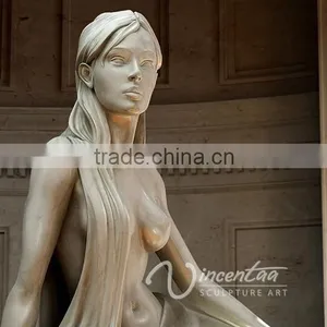 Art Craft Fountain Noble Marble Fountain of Elegant Lady Statue for Hot Sale thumbnail-3