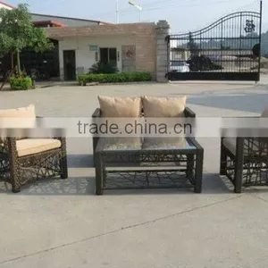 PE Rattan Outdoor Furniture Sofa AK1337 thumbnail-1