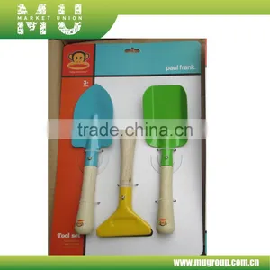 Hot Sale Kids Gardening Tools Set Wood Handle Printed, Children Gardening Tools thumbnail-1